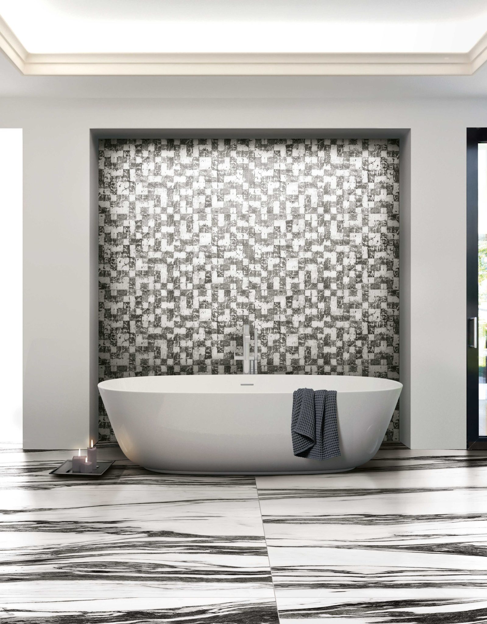 High Contrast Porcelain Tile | Creative Materials Corporation