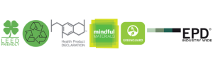 LEED_Recycled_EPD Industry_HPD_Mindful_Greenguard